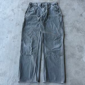 Vintage Y2K Carhartt gray double knee work wear carpenter pants